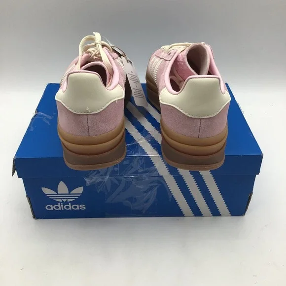 Adidas Gazelle Bold W Clear Pink White JQ7777 Womens Platform Shoes Size 6 NEW - Picture 4 of 7